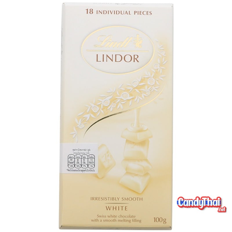 Lindt Lindor White Chocolate 100g Candy Thai