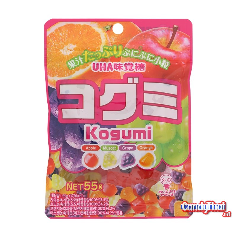 Uha Kogumi Assorted Fruits Jelly 55g. - Candy Thai