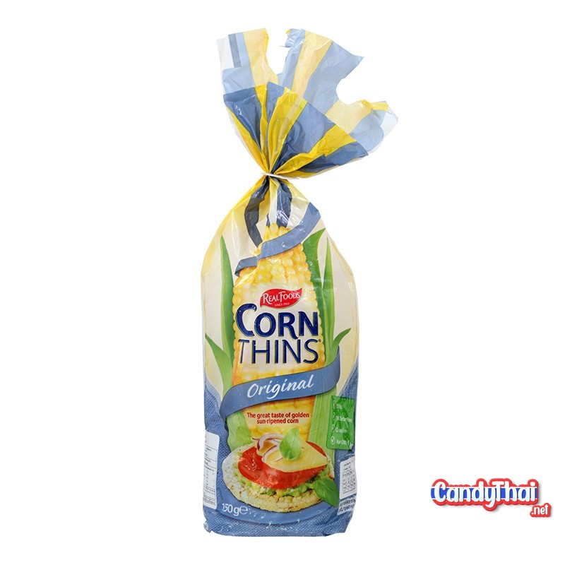 Real Foods Original Corn Thins 150g Candy Thai